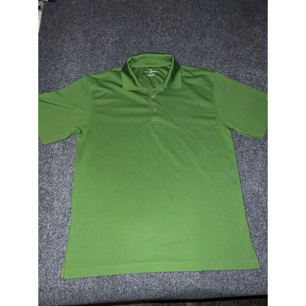 Grand Slam Golf Mens XL Green Short Sleeve Polyester Polo Shirt
